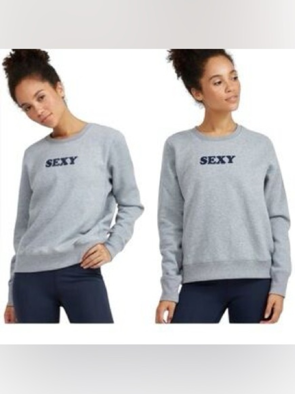 Kule x Bandier The Sexy Sweatshirt Heather‎ Grey, Size Small